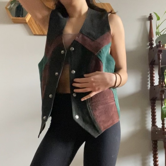 Vintage leather vest - Picture 2 of 8